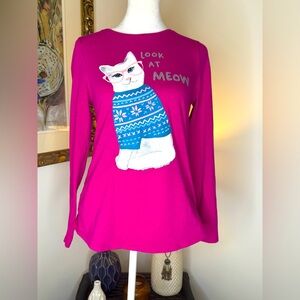 So Graphic Tee Girls Cotton Blend Pink Top Size 16